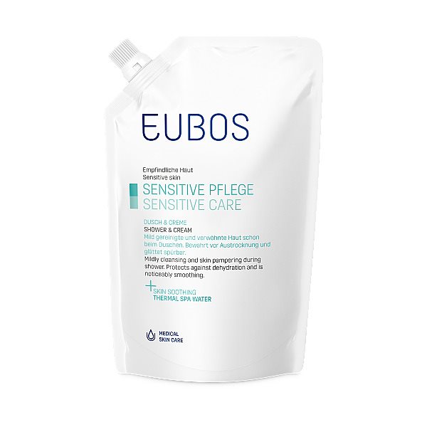 Eubos Sensitive Dusch + Creme<br>400 ml, refill