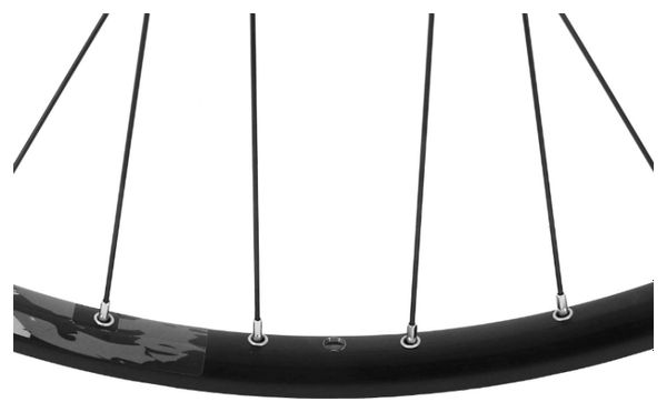 Roue vtt 29  karma disc arriere noir double paroi moyeu 6trous pour cassette Shimano-Sram 11-10-9-8v.  - 21mm inter et 27mm exter