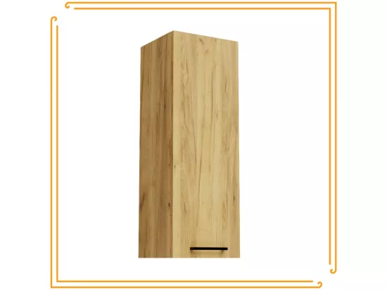 Armoire murale de salle de bain 30cm Étagère étroite en chêne Craft
