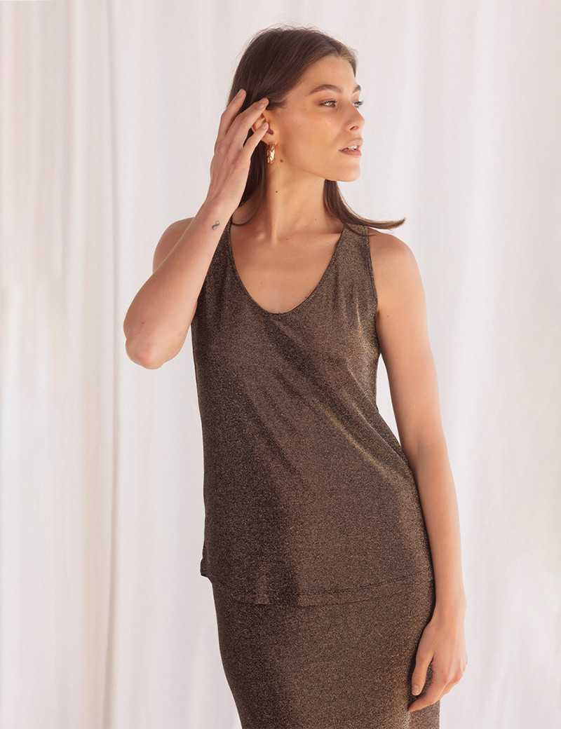 HBT NONCHALANTE LUREX | GENE TOP DORÉ