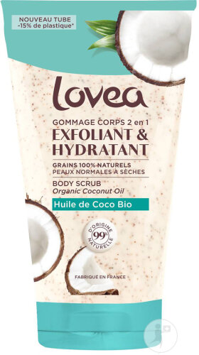 Lovea Gommage Corps 2en1 Huile De Coco 150ml