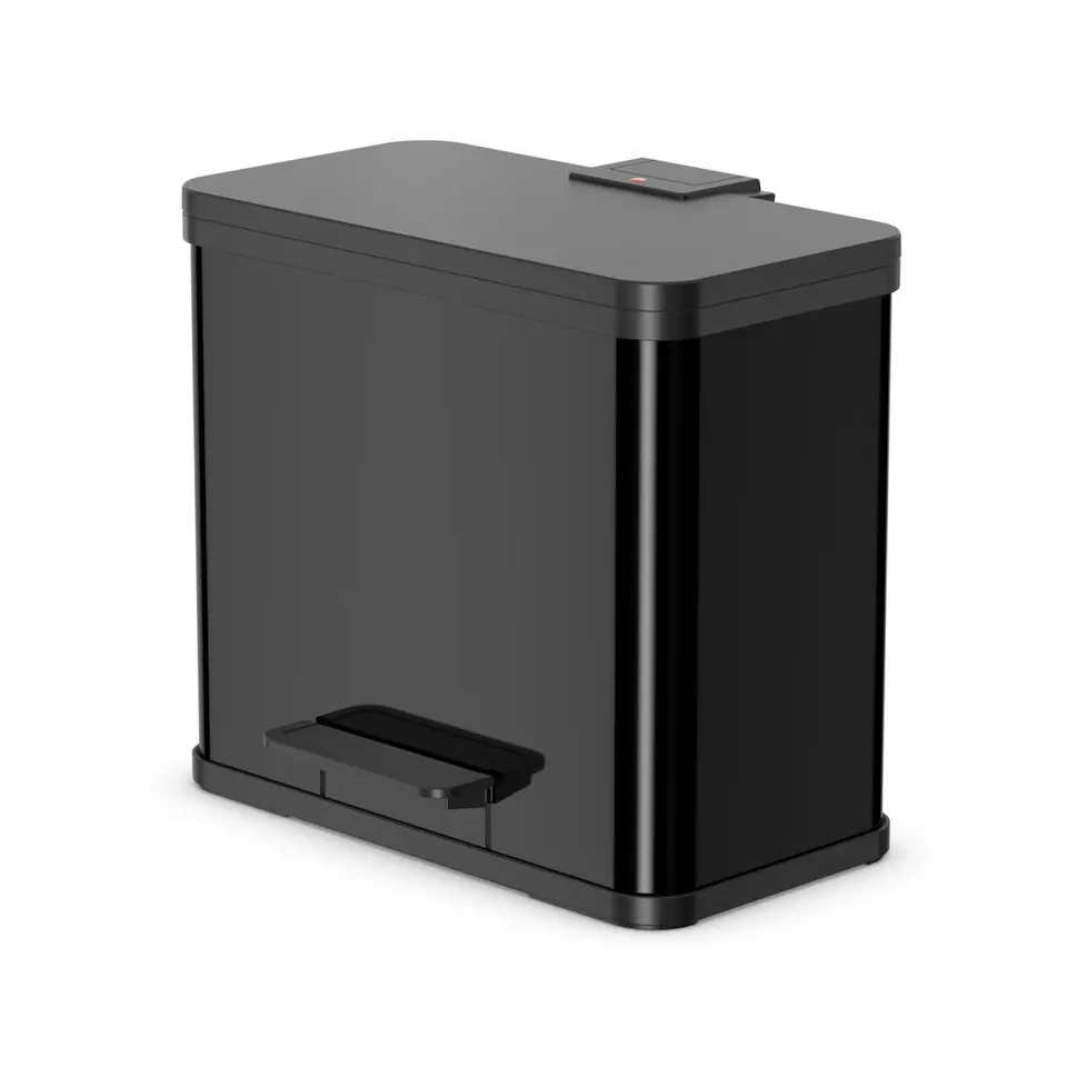 Hailo Öko Duo Plus L Prullenbak - 17 9L - zwart