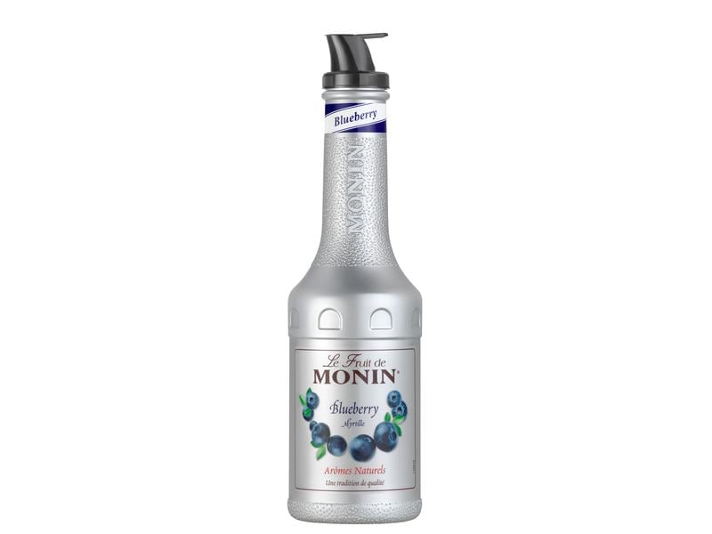 Monin Fruchtpüree Le fruit de Blueberry 1 l Gebrauchsfertiges Fruchtmark mit Heidelbeergeschmack