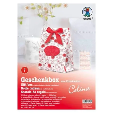 URSUS Geschenkbox Celina 7, 9,5 x 12,5 x 5cm, 5 Stück