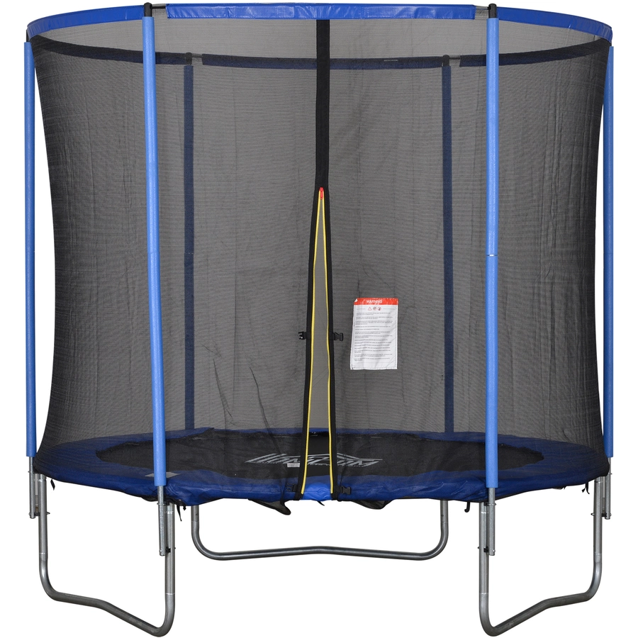 HOMCOM Trampolin mit Sicherheitsnetz blau, schwarz