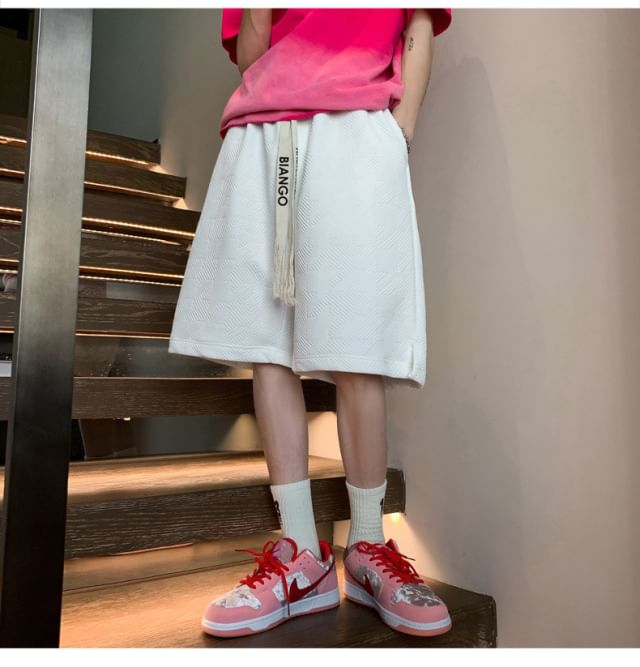 farrahces - Sweatshorts met trekkoord en letters