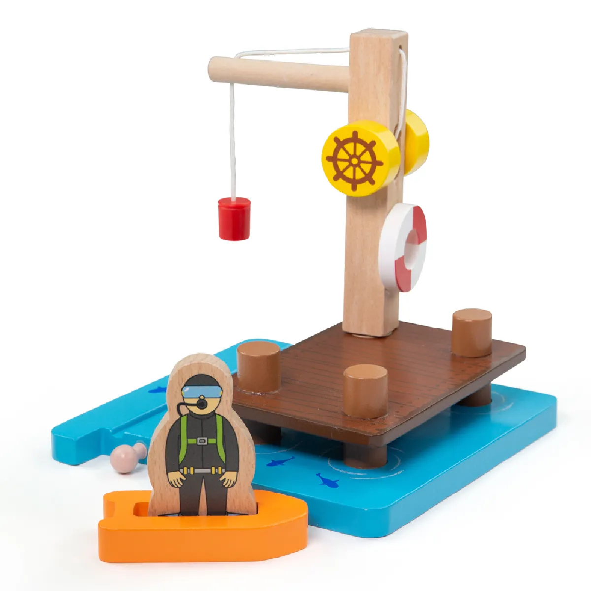 Bigjigs Rail Quai de grue