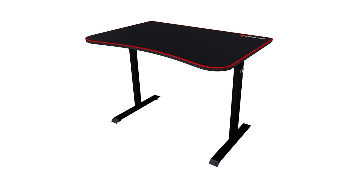 ArozziArena Fratello Gaming Desk - Black  (Zwart/rood)