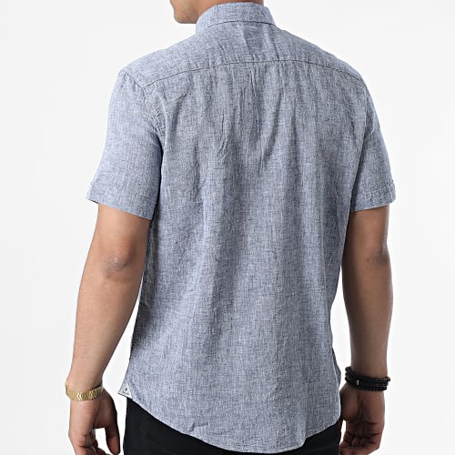 Chemise A Manches Courtes JMC-853 Gris Anthracite Chiné
