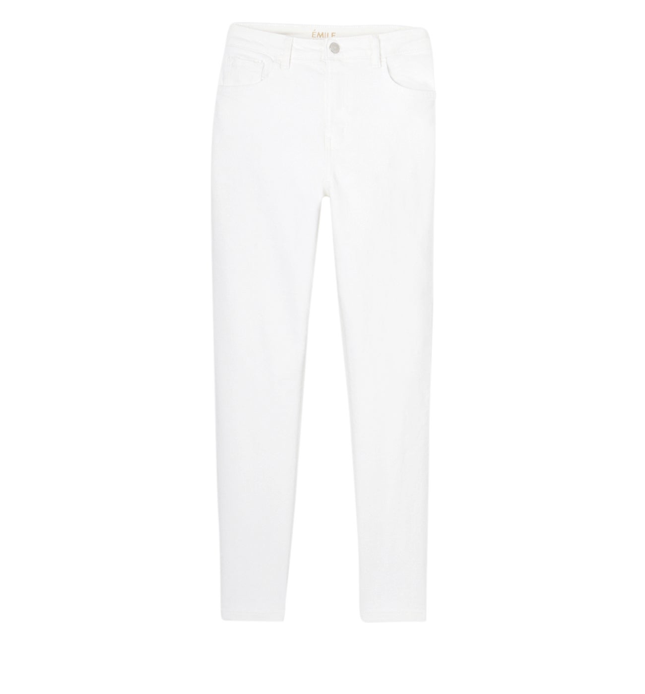 Jean skinny taille haute EMILE - Blanc