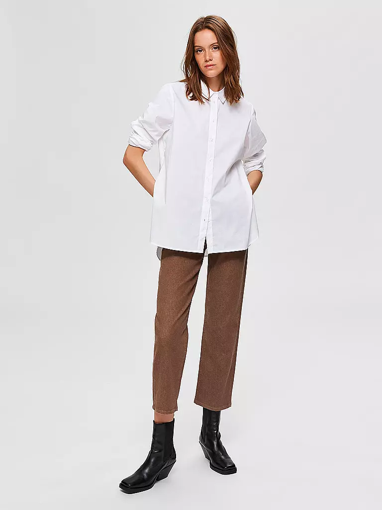 SELECTED FEMME Bluse SLFORI weiss