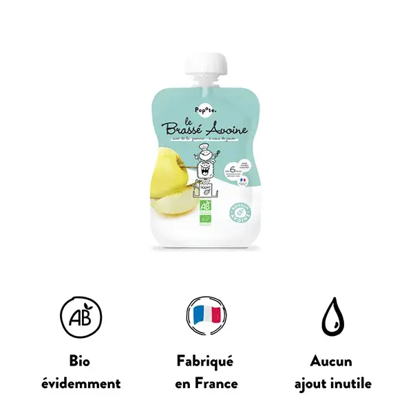 Popote Gourde Brassé Aveia Maçã 100g