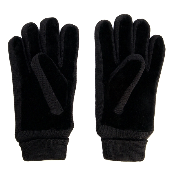 Heren handschoenen zwart leer