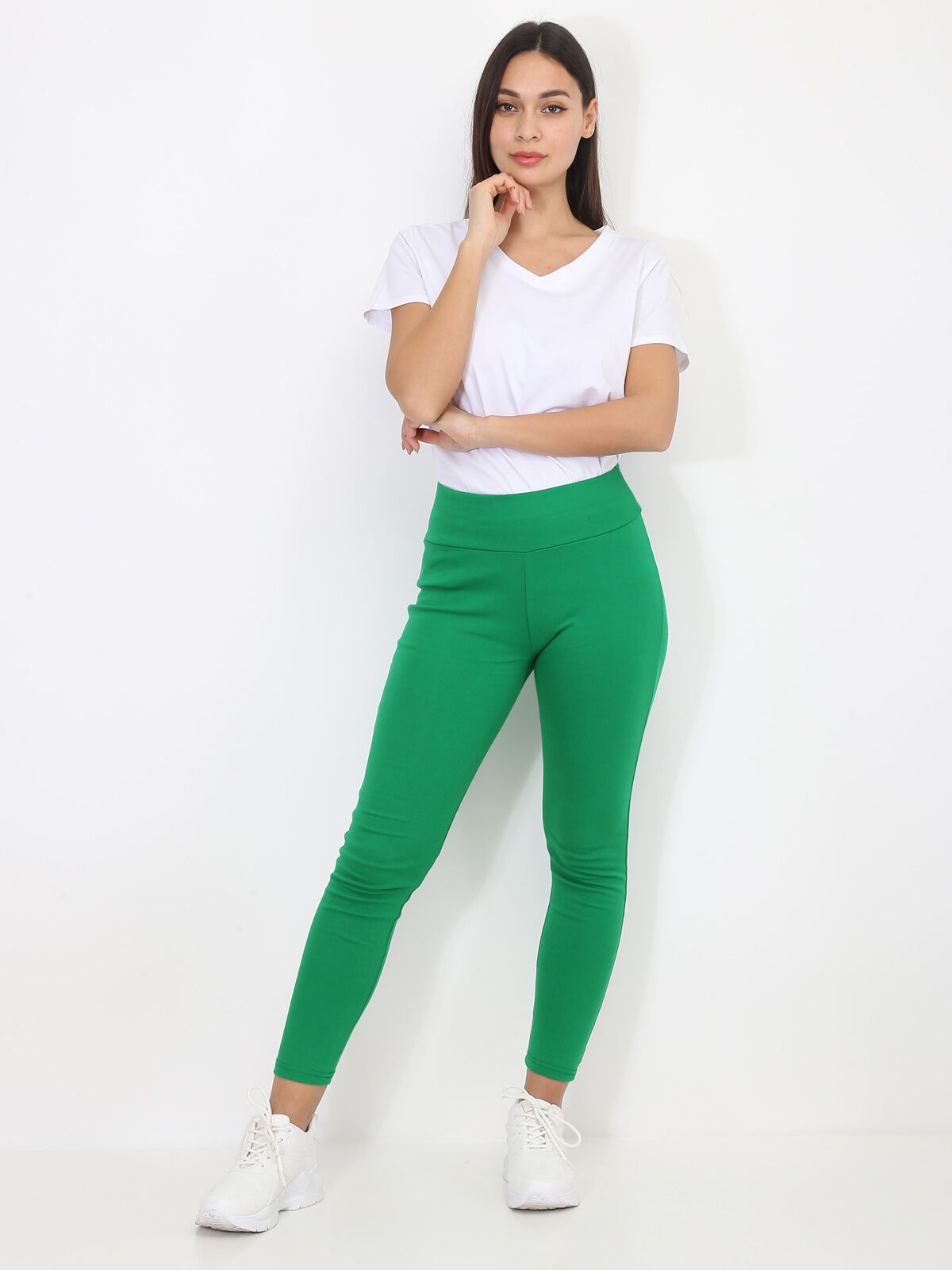 Legging taille haute stretch- Vert