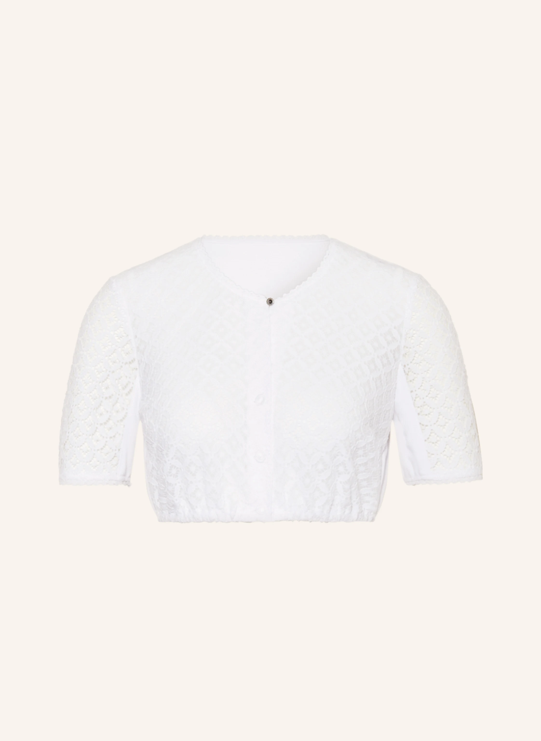 WALDORFF Dirndlbluse mit Spitze