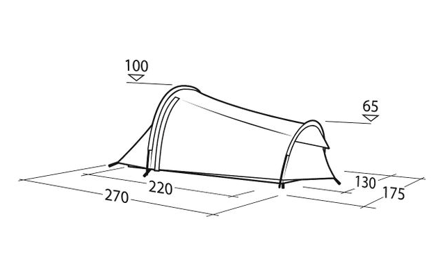 Robens Cress 2 Pro Tunnelzelt für 2 Personen