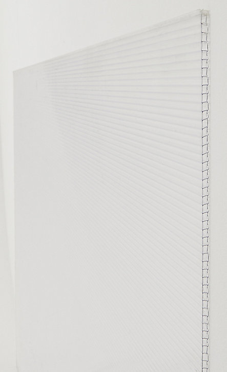 Plaque alvéolaire polycarbonate translucides 300 x 100 cm, ép.16 mm (vendue à la plaque)