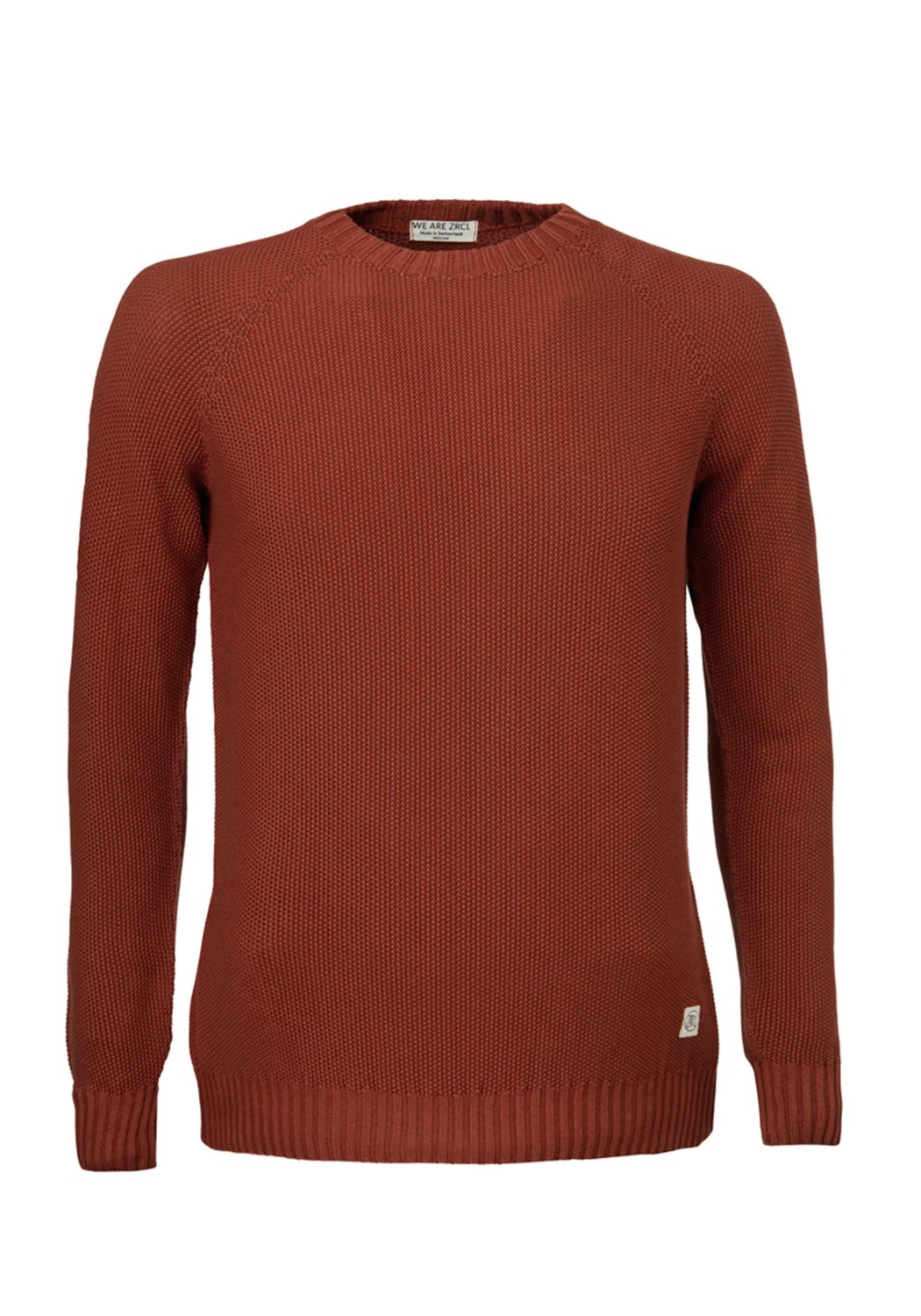 WE ARE ZRCL Herren-Strickpullover Melk Swiss Edition Rost