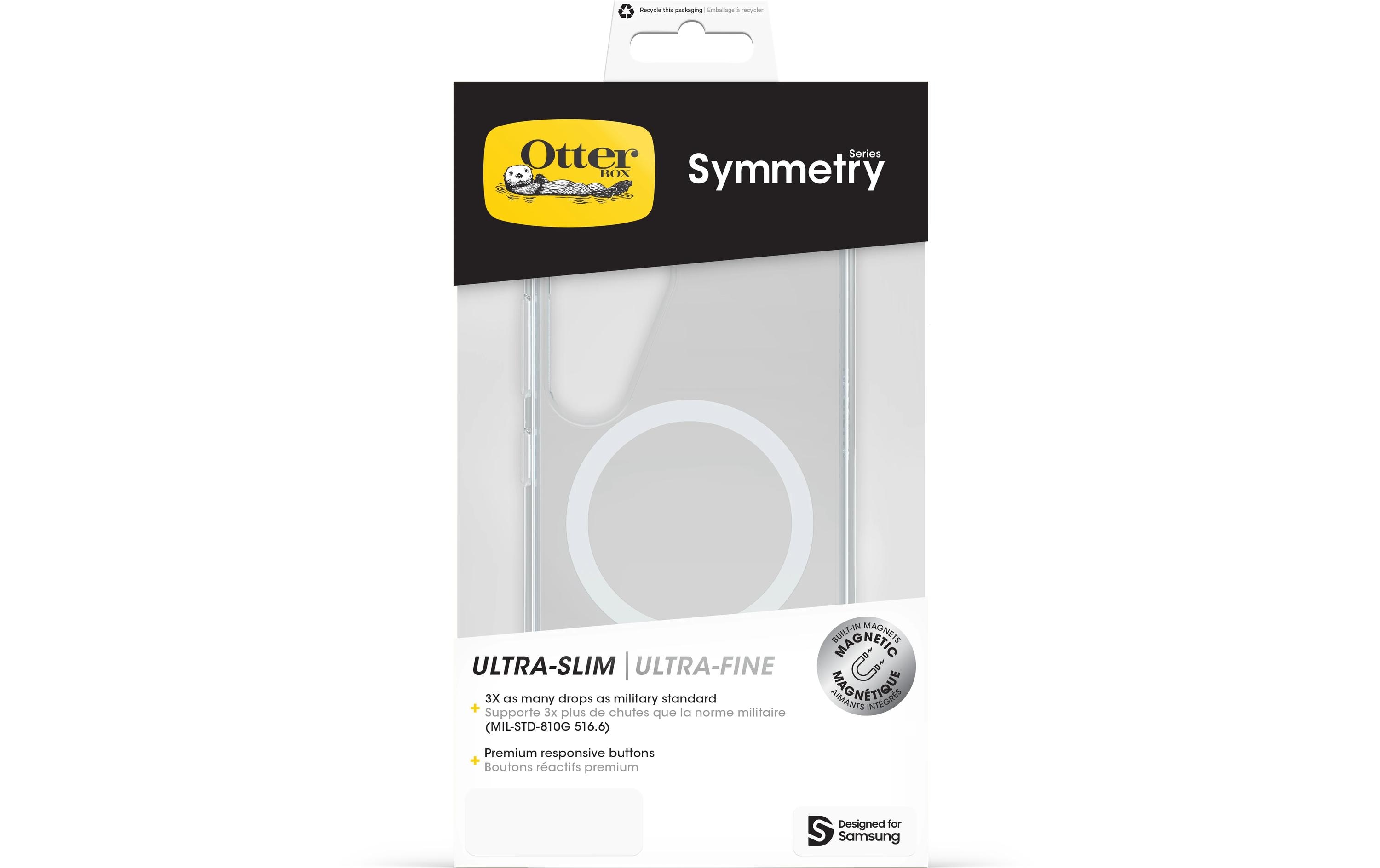 Back Cover Symmetry Galaxy S25 TransparentSchutzhülle mit Magsafe für das Samsung Galaxy S25
