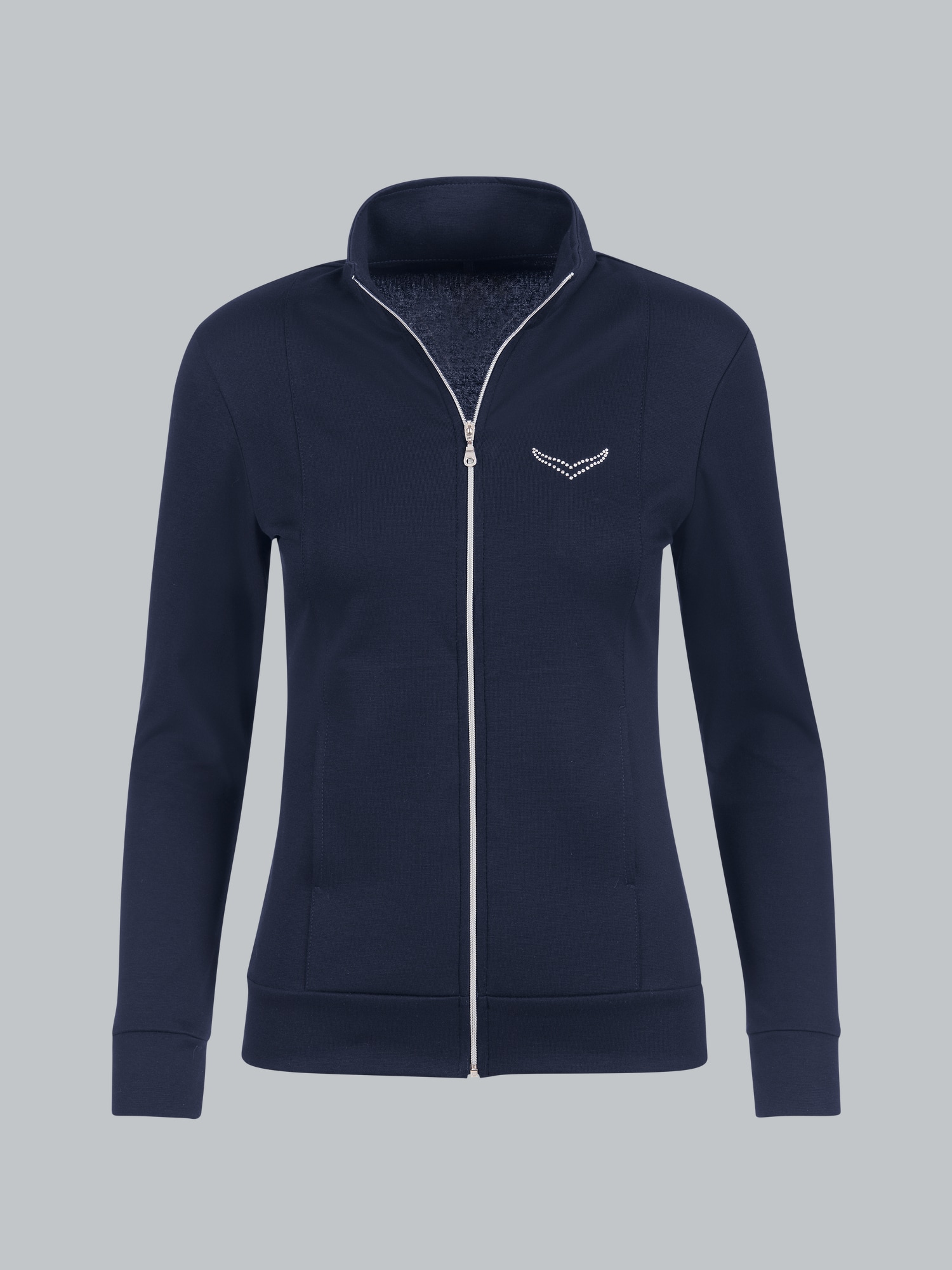 Jacke veredelt mit Kristallsteinen Navy