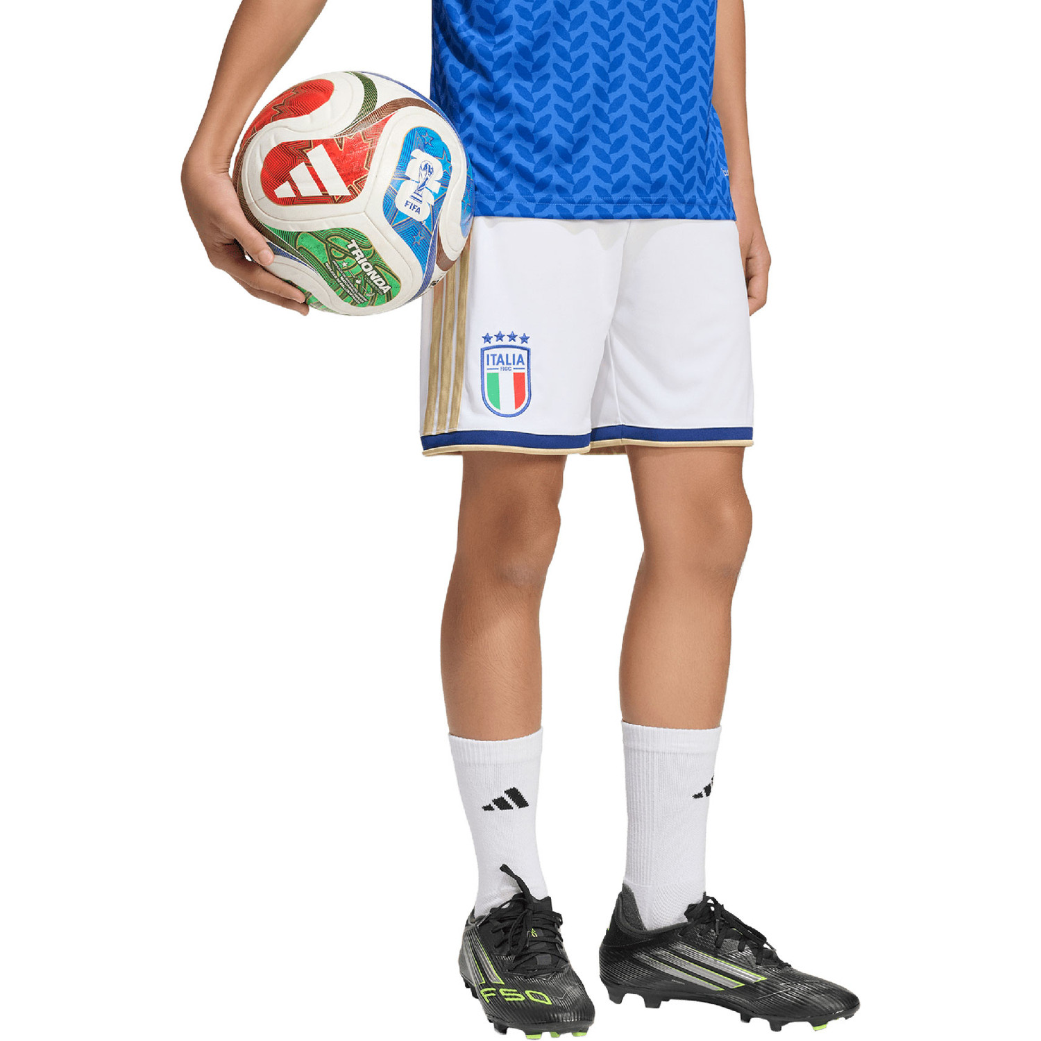 adidas Italië Thuis Short Kids WK 2026