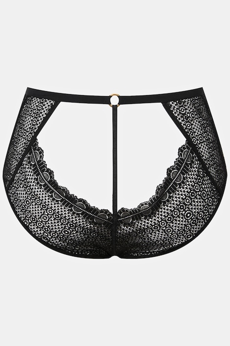 Slip, High-Waist, Straps, Ouvert