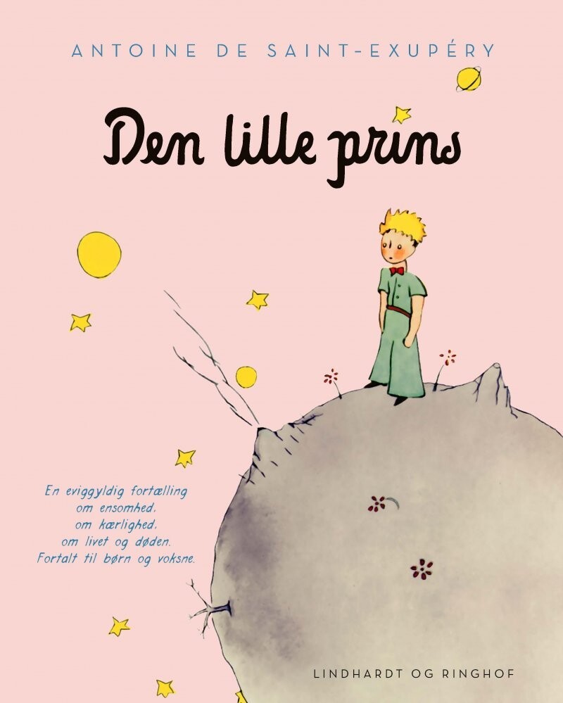 Den Lille Prins - Lyserød Med Smudsomslag - Antoine De Saint-Exupéry - Bog