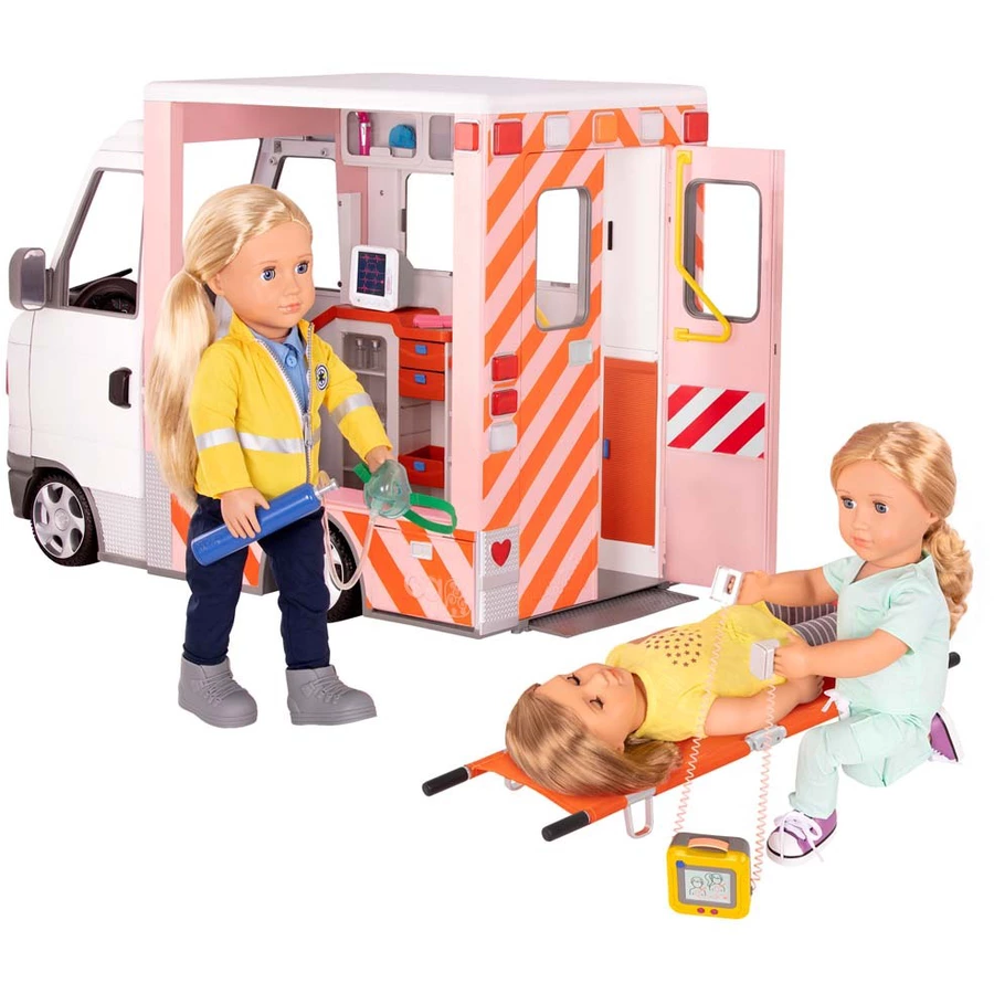Our Generation Rettungswagen mit Accessoires Mehrfarbig