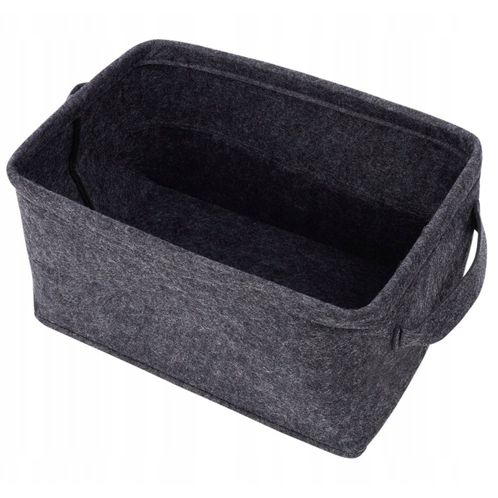 Panier de rangement pliable feutrine 36 x 25 x20 cm