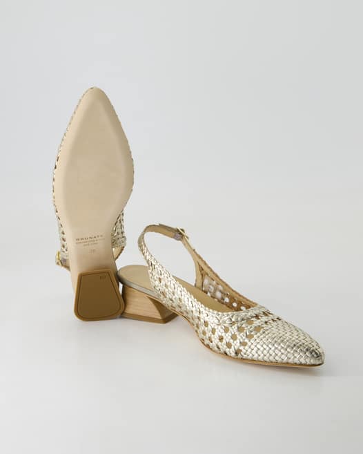 Brunate 32376 Slingpumps in Gold