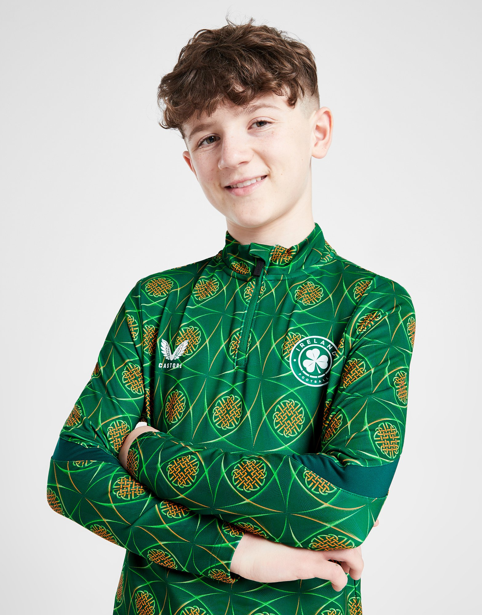 Castore Haut zippé République d'Irlande Junior