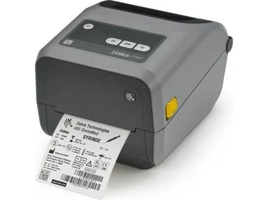 Zebra ZD421t - Etiketprinter - termo transfer - Rulle (11,2 cm) - 203 dpi - op til 152 mm/sek. - USB 2.0, USB vært - grå