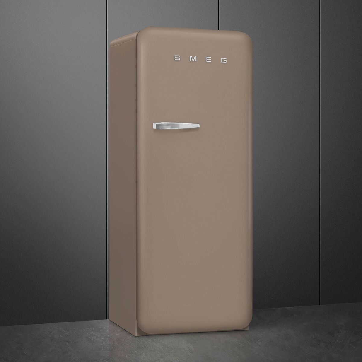 Smeg FAB28RDTP6 Kjøleskap Med Fryseboks 153cm Høyrehengt Taupe