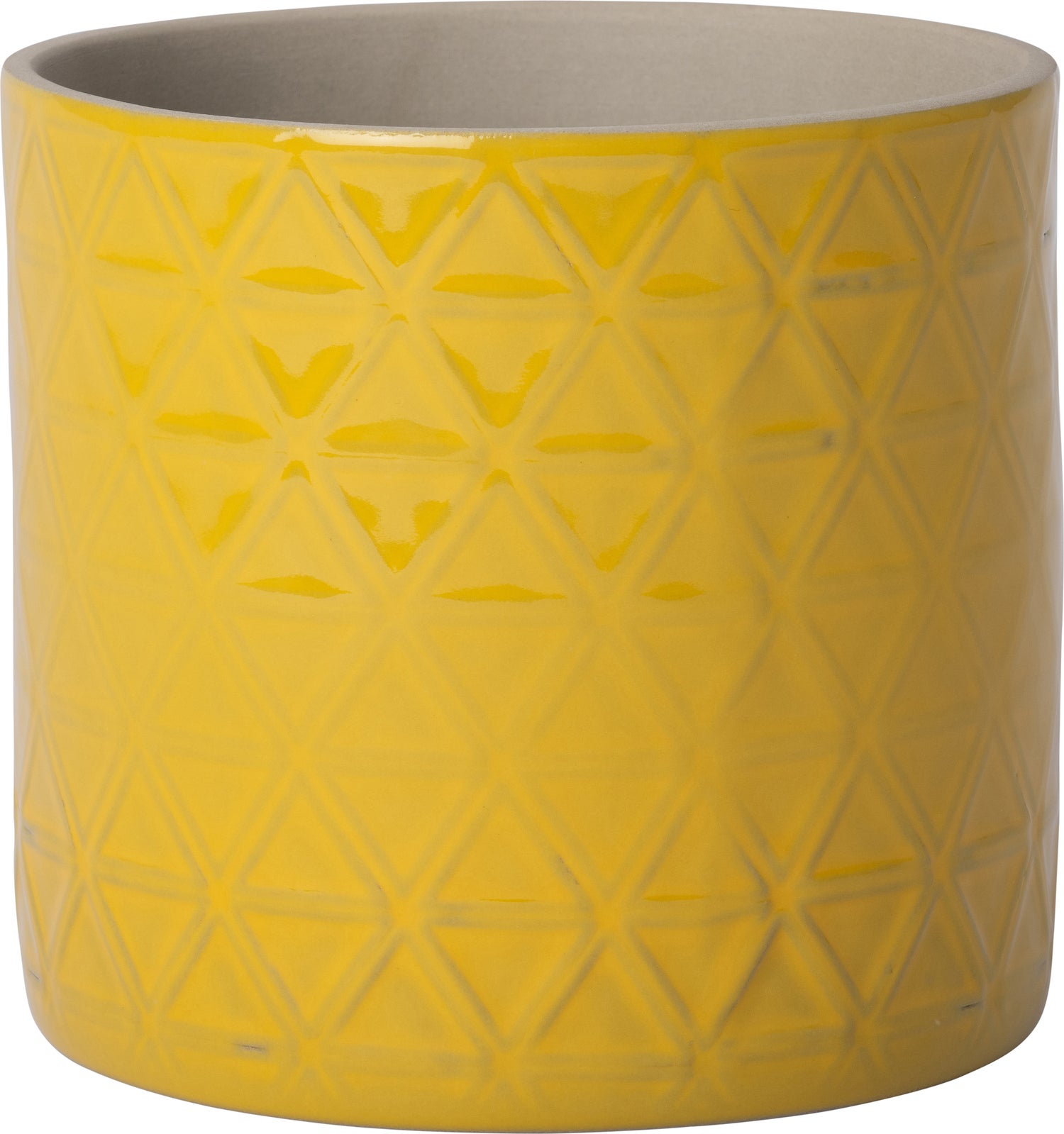 Intratuin bloempot Soof geel D 14,5 H 12,8 cm