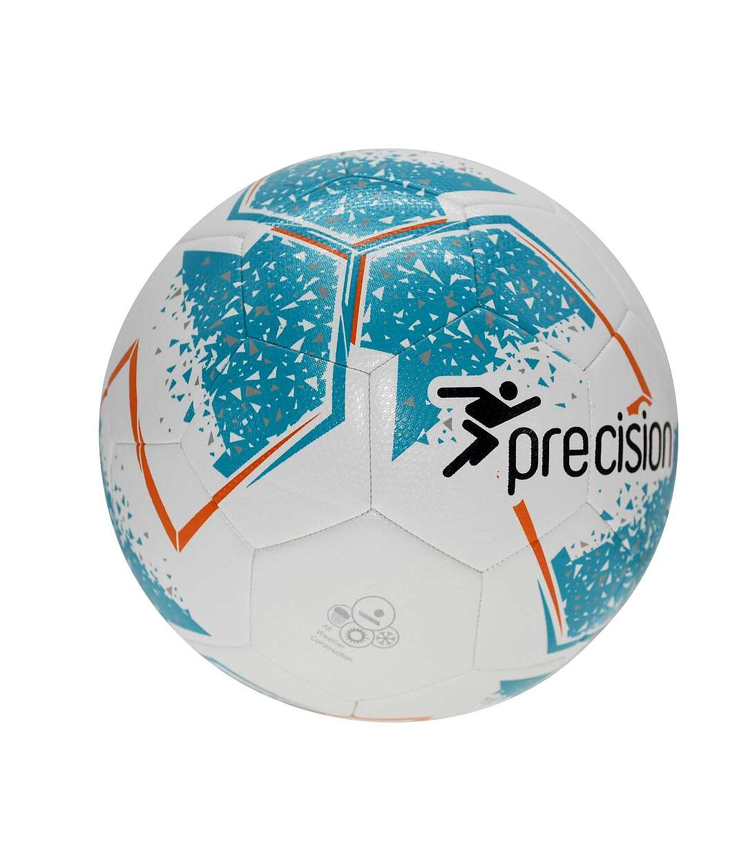 Precision - Ballon d'entraînement FUSION (Blanc / Cyan / Orange / Gris) (Taille 4) - UTRD554