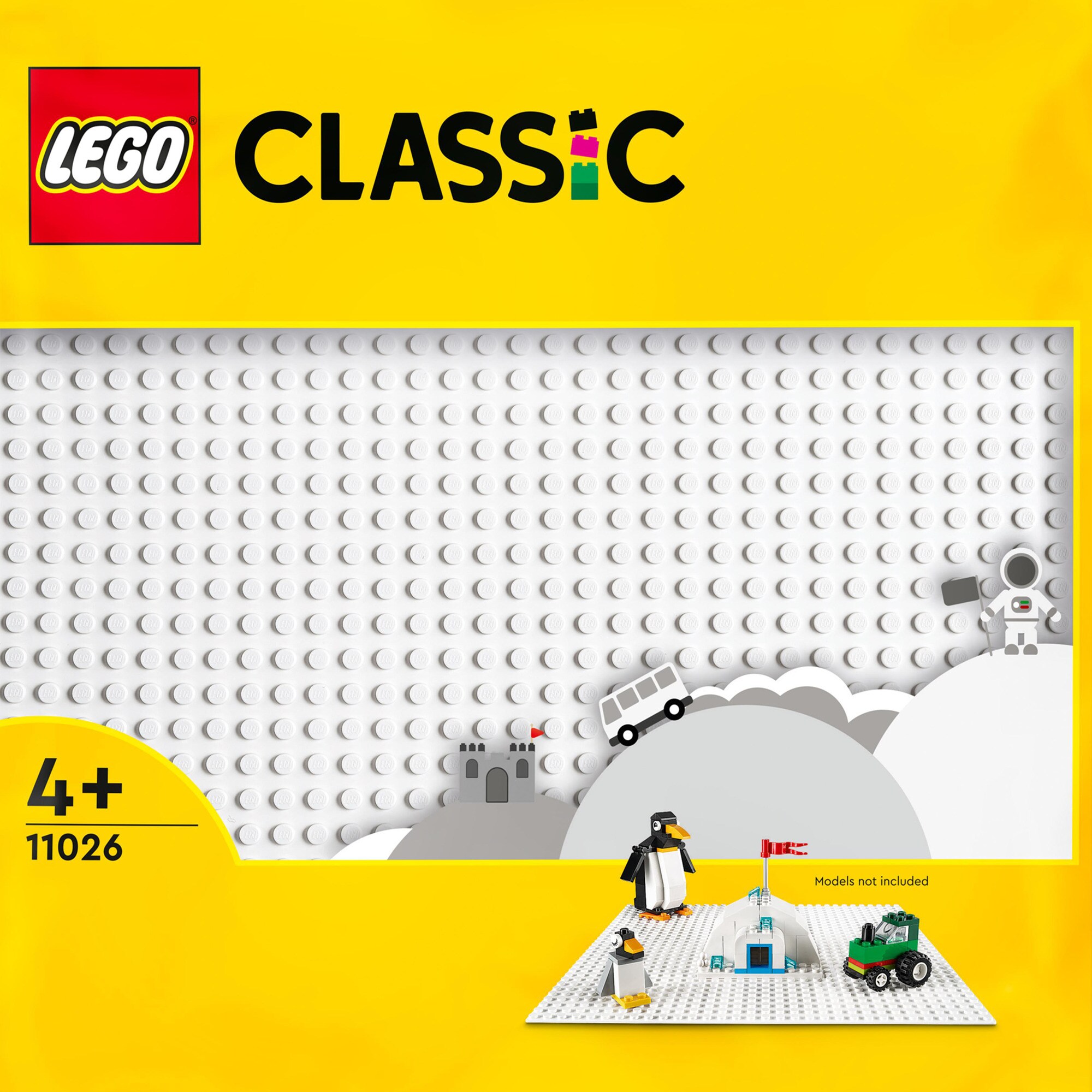 LEGO Konstruktionsspielzeug Classic Weiße Bauplatte