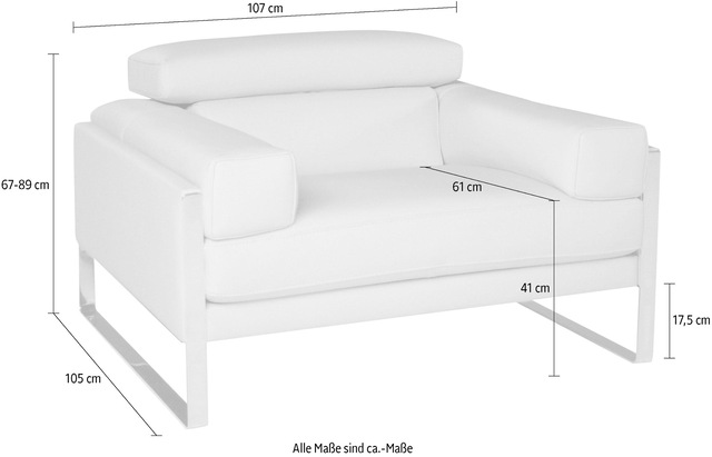 CALIA ITALIA Sessel »Romeo Loungesessel« extravaganter Designsessel