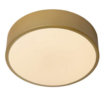 Lucide UNAR plafonnière Ø 20 cm LED dimb. 2700K 3 StepDim mat goud / Messing