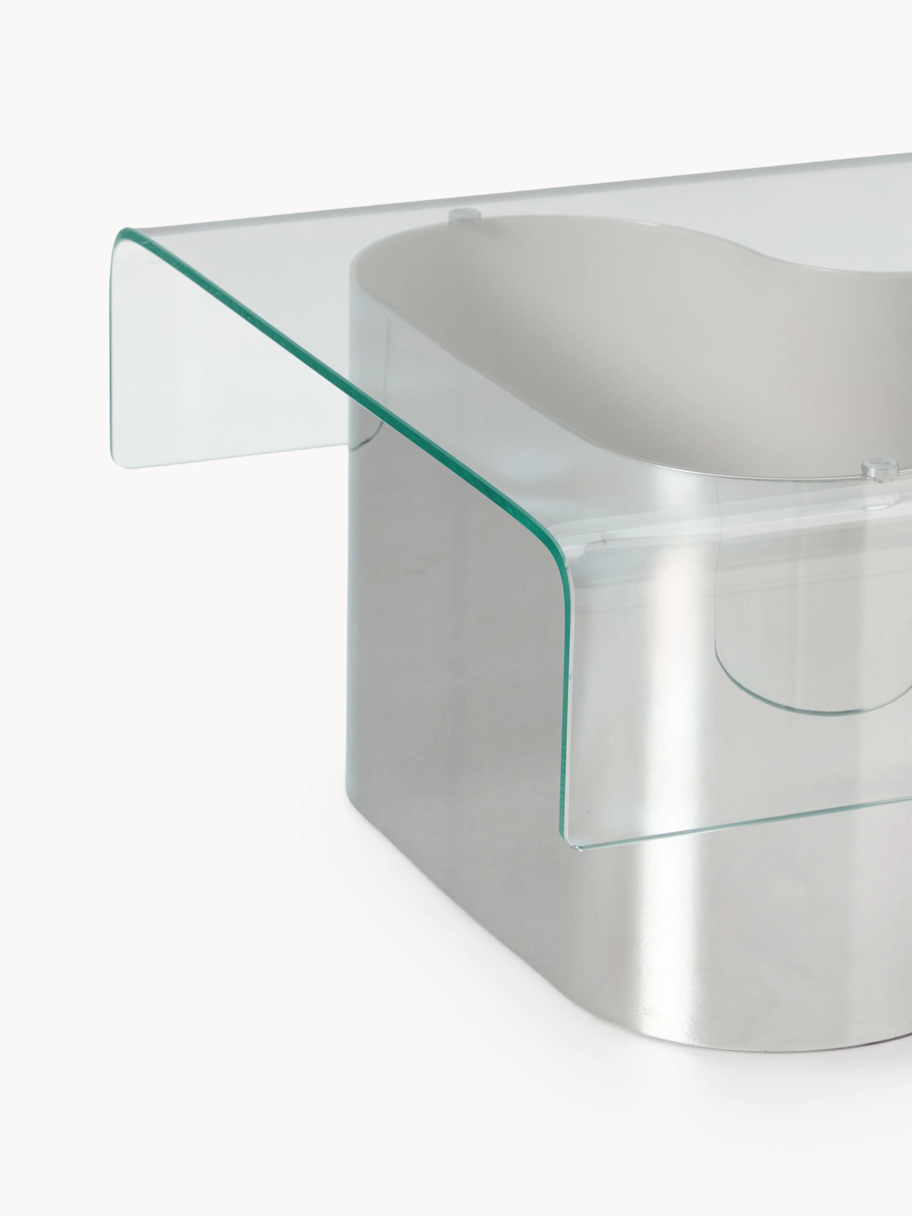 Salontafel Jouri met glazen tafelblad