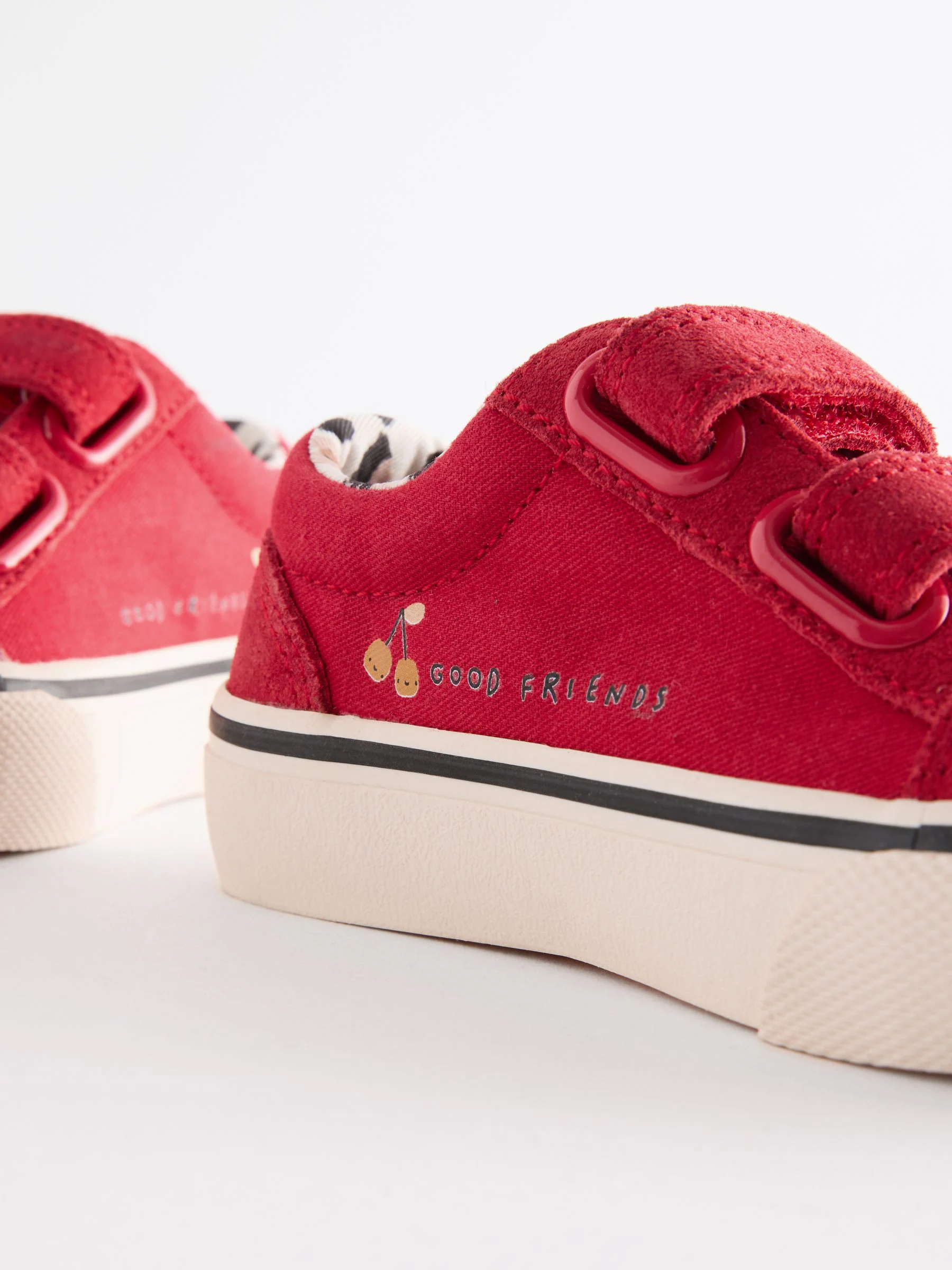 Rood - Sneakers met klittenbandsluiting