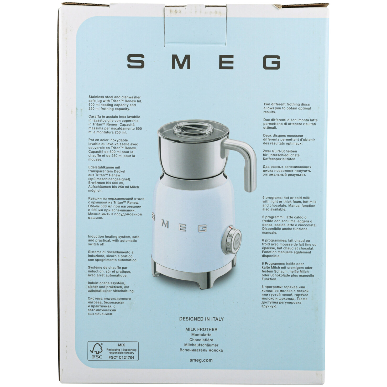 Smeg Milchaufschäumer MFF11CREU Crème