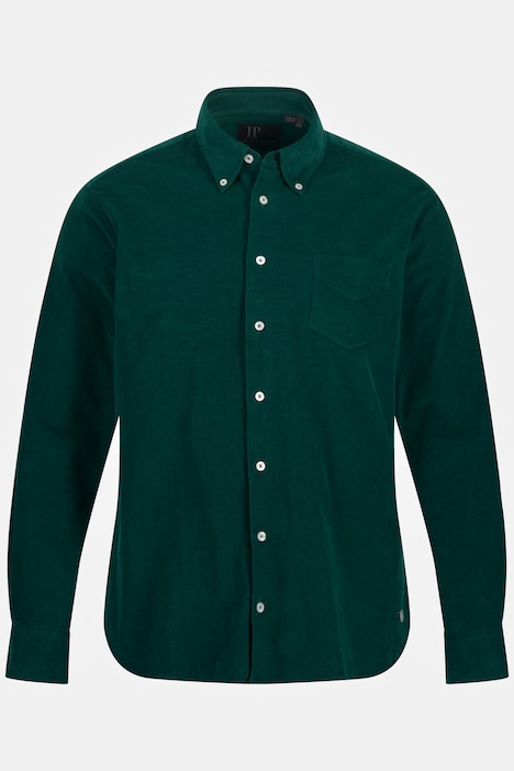 Cordhemd, Langarm, Buttondown Kragen, Modern Fit, bis 8 XL