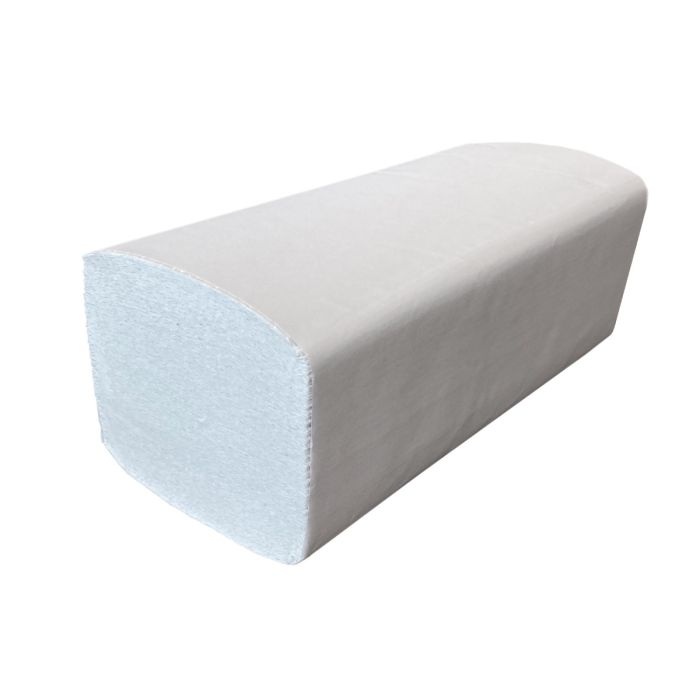 Handdoek Papier Z vouw 2laags rec 21x24cm a 3200st Wit (209324)
