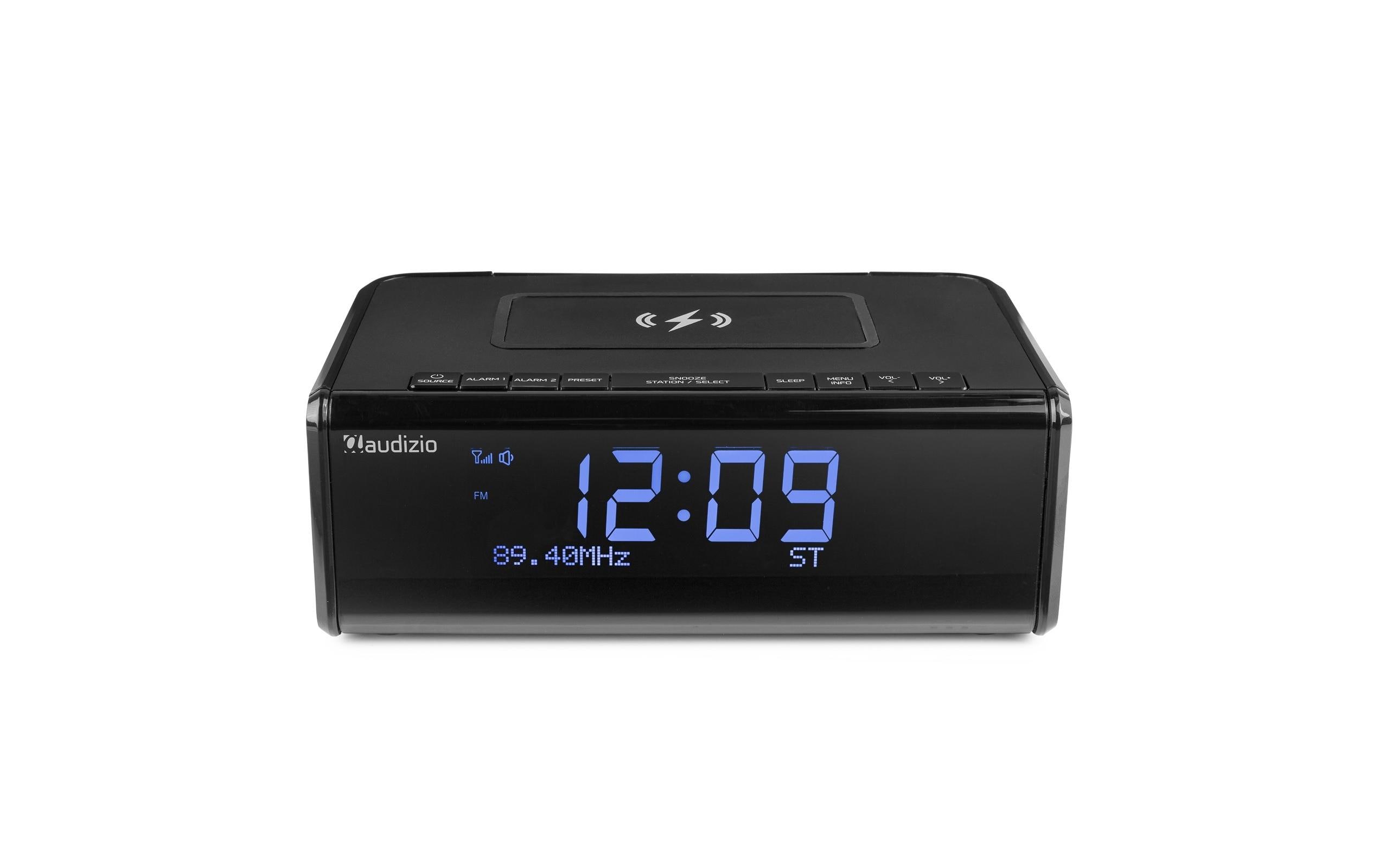 Radiowecker Cuneo SchwarzDAB+-Radiowecker mit kabelloser Aufladung
