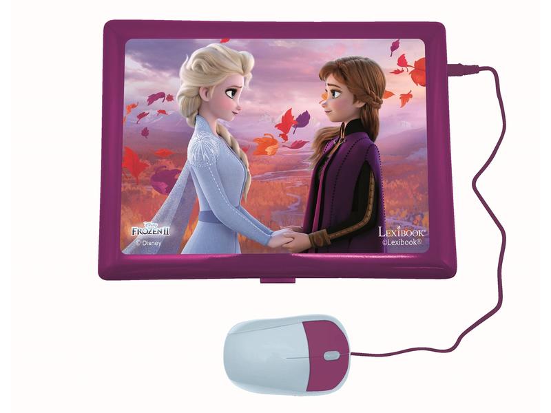 Lexibook Kindertablet Disney Frozen DE/EN Zweisprachiger Laptop für Bildungszwecke