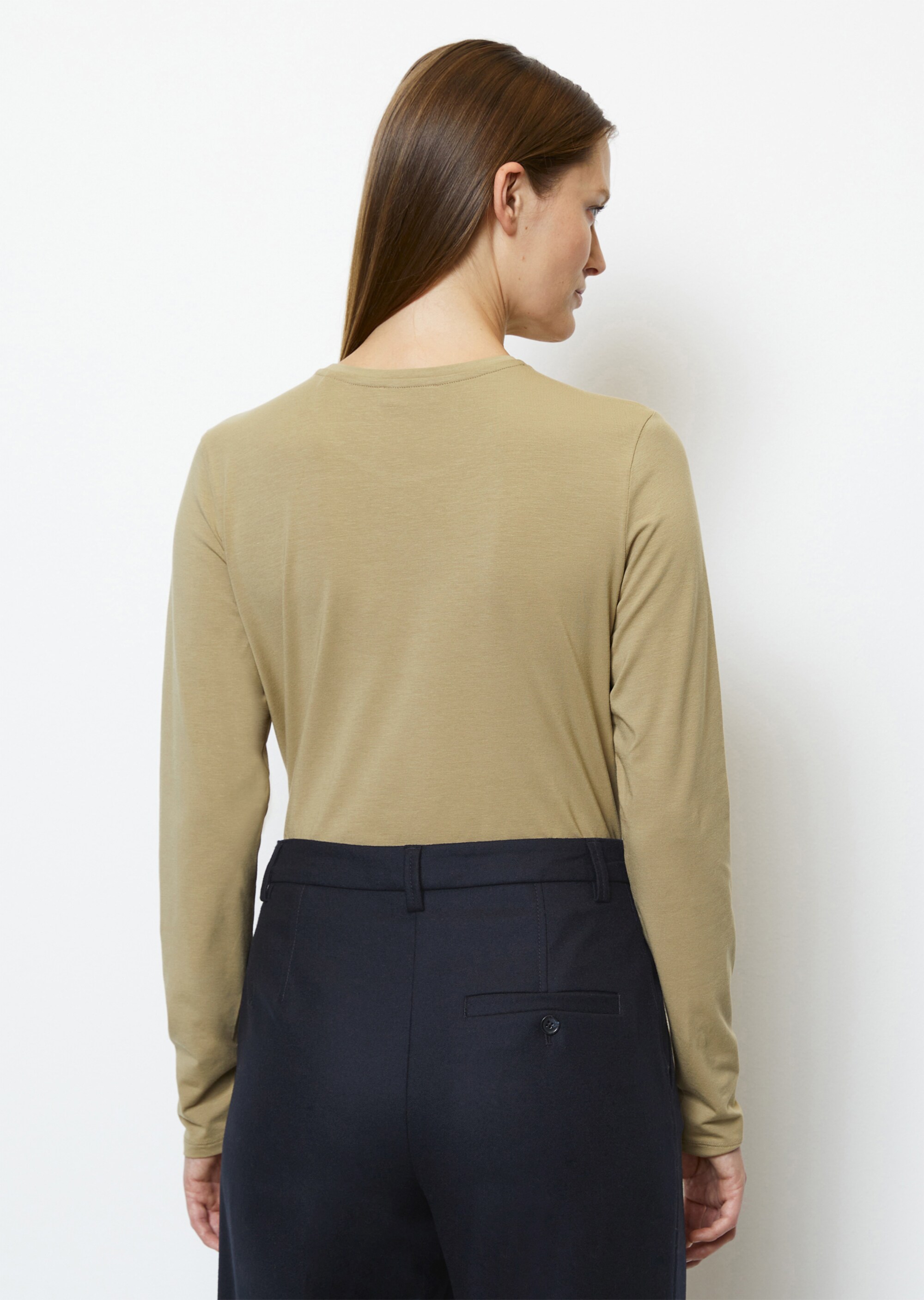 Longsleeve regular aus OCS Blended TENCEL™ Modal