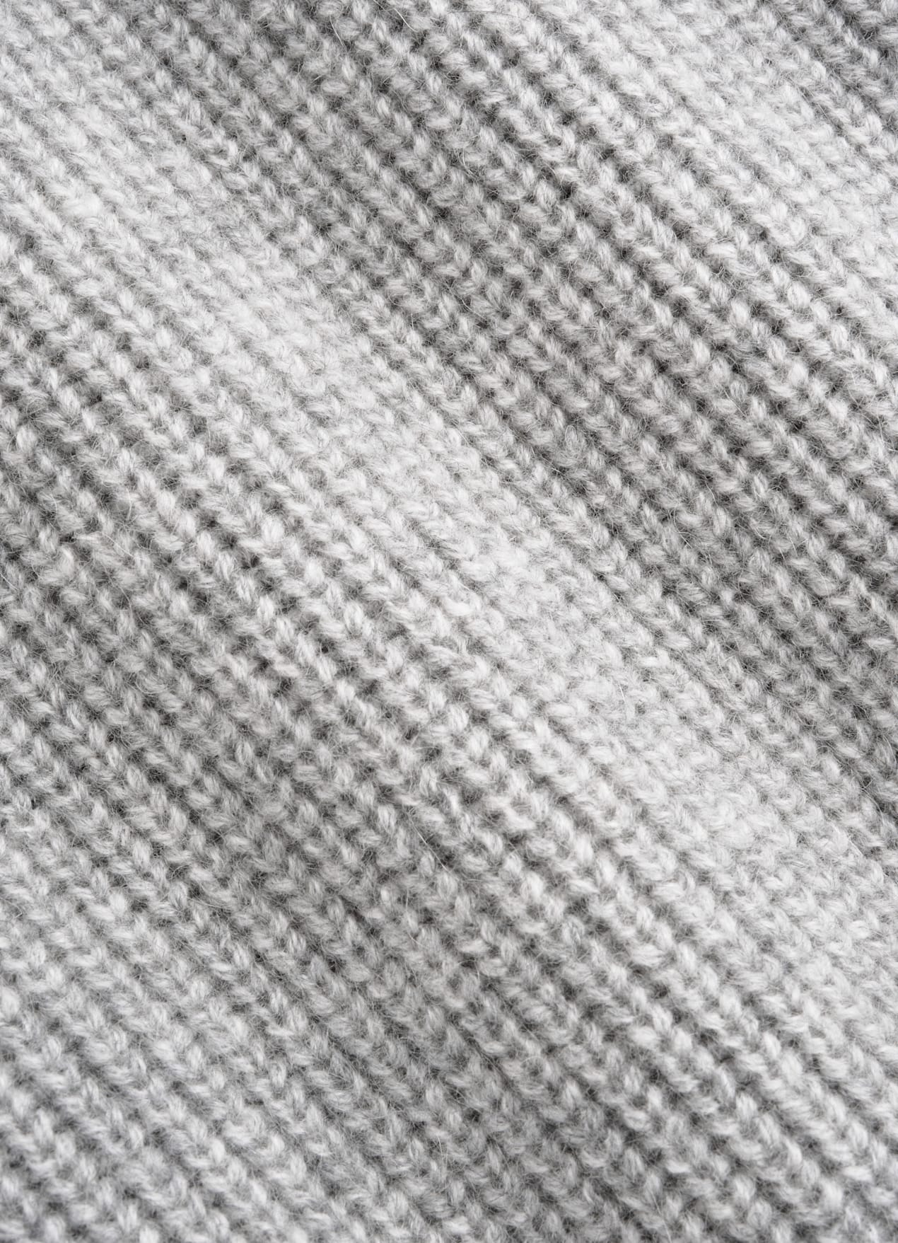Cardigan zippé côtelé gris clair
