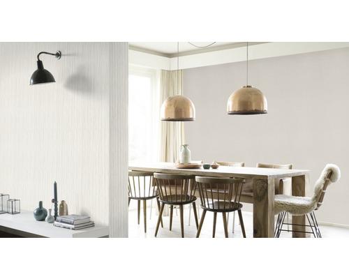 Vliesbehang 252859 Bambino XIX Uni lichtgrijs