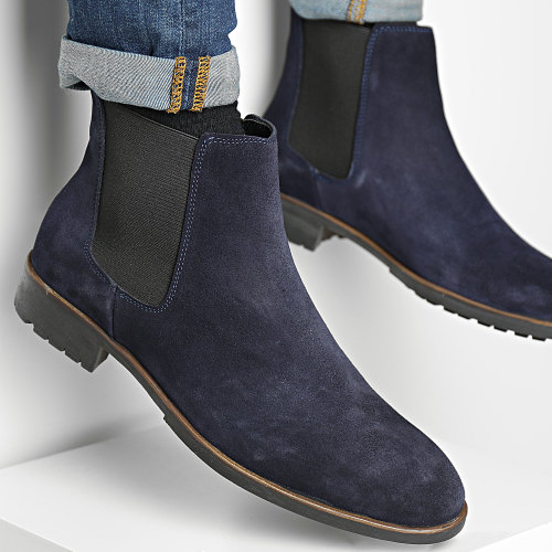 Chelsea Boots DR-82 Bleu Marine