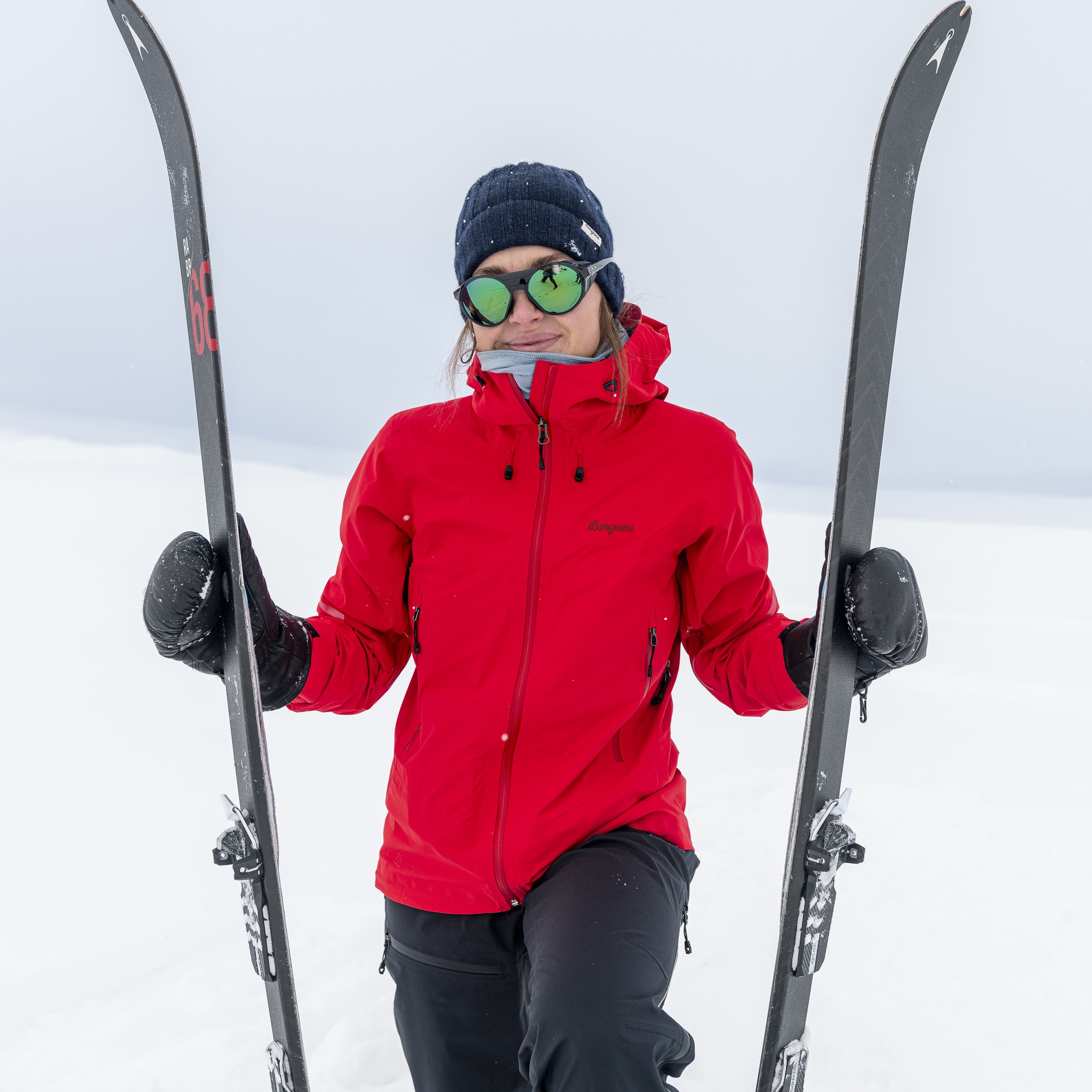 Rabot Allround 3L Shell Jacket Dame Fire Red